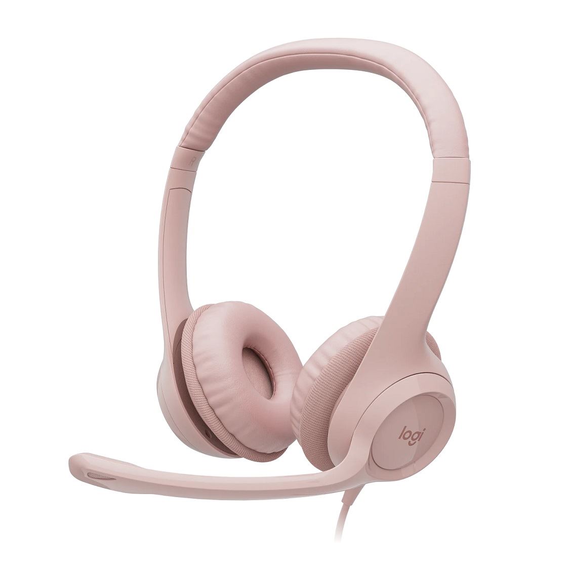 Logitech - Audífono H390 USB con Cancelación de Ruido - Rosado